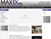 Tablet Screenshot of maxexinc.com